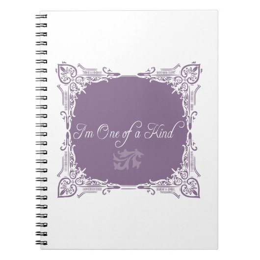 Ik ben één van een soort citaat notitieboek (Voorkant)