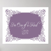 Ik ben één van een soort citaat poster (Voorkant)