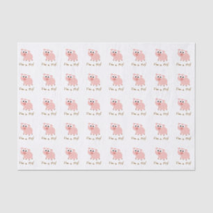 Ik ben een varken tissuepapier