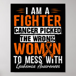 Ik ben een vechter leukemie bewustzijn 1 poster