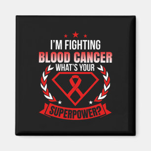 Ik ben een vechter van Blood Cancer Ribbon Awarene Magneet