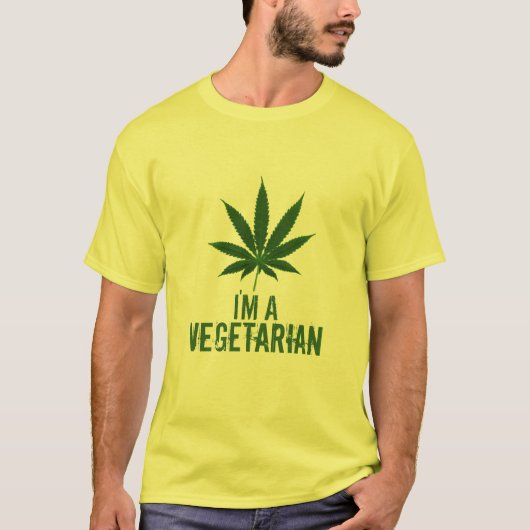 Ik ben een vegetarisch t-shirt (Voorkant)