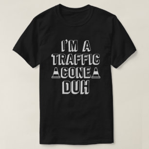 Ik ben een verkeerscone Duh Easy Halloween Costume T-shirt