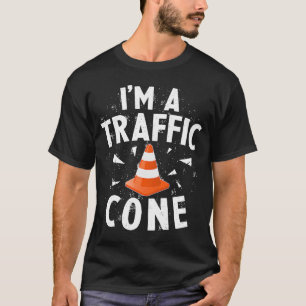 Ik ben een verkeerskegel Lazy Easy Eenvoudige Hall T-shirt