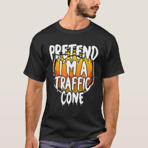 Ik ben een verkeerskone Funny Lazy Halloween Co. T-shirt