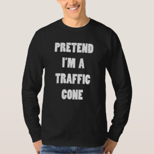 Ik ben een verkeerskone Lazy Halloween Costume T-shirt