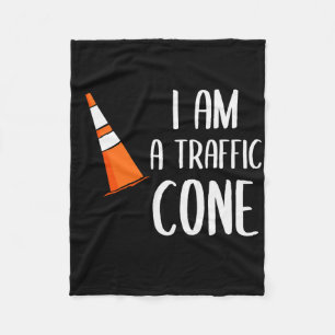Ik ben een verkeerskone Oranje Lazy Easy Costumes Fleece Deken