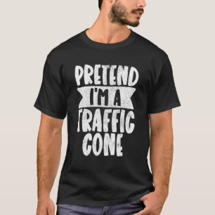 Ik ben een verkeerskonenkostuum Oranje Lazy Hallow T-shirt