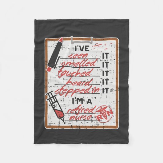 Ik ben een vermoeide verpleegster fleece deken (Voorkant)