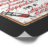 Ik ben een vermoeide verpleegster poster (Hoek)