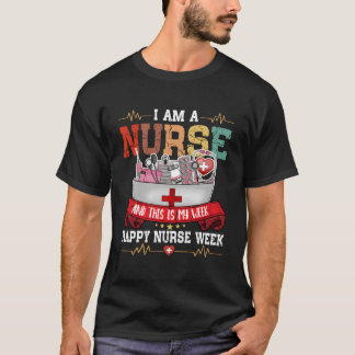 IK BEN EEN VERPLEEGKUNDIGE EN DIT IS MIJN WEEK Gel T-shirt