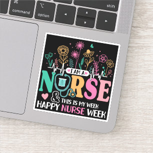 Ik ben een verpleegster en dit is mijn week van ge sticker