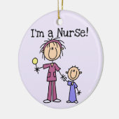 Ik ben een verpleegster-T-shirts en cadeautjes Keramisch Ornament (Links)