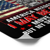 Ik ben een veteraan-eenvormig in Amerika als dat n Poster (Hoek)
