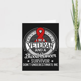 Ik ben een veteraan en een bloedkanker bewustzijn kaart