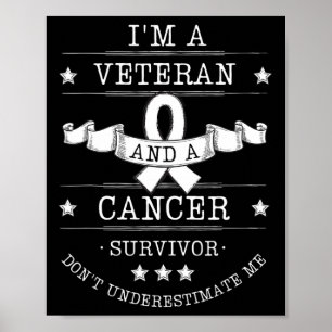 Ik ben een veteraan en een kankeroverlevende poster