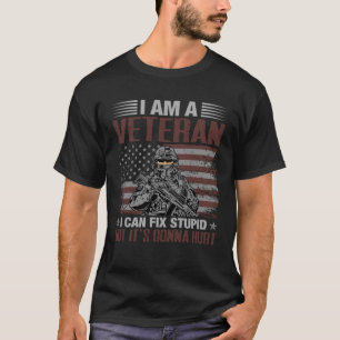 Ik ben een veteraan en ik kan stom repareren, maar t-shirt