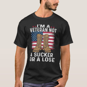 IK BEN EEN VETERAAN, GEEN SUKKEL OF EEN VERLIEZER T-SHIRT