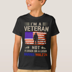 Ik ben een veteraan, geen sukkel of verliezer anti t-shirt