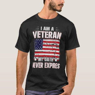 Ik ben een veteraan... mijn eed is nooit afgelopen t-shirt