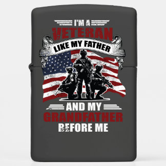 Ik ben een veteraan zoals mijn vader en grootvader