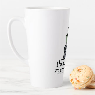 Ik ben een vetplant bij foutafhandeling Sticker - Latte Mok
