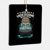 Ik ben een videospelontwikkelaar keramisch ornament (Rechts)