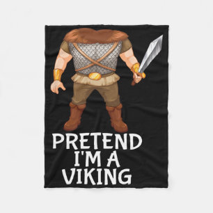 Ik ben een Viking Funny Lazy Halloween Costume Fleece Deken