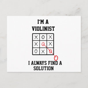Ik ben een violist, ik vind altijd een oplossing briefkaart