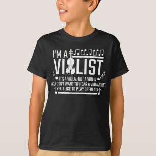 Ik ben een Violist, maar Viola niet Violin Sarcasm T-shirt