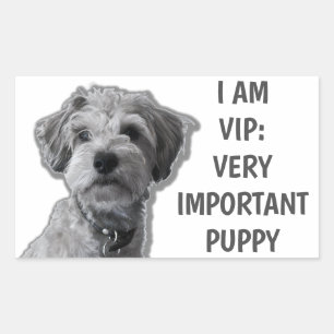 Ik ben een VIP: Zeer belangrijke papaver, schattig Rechthoekige Sticker
