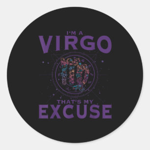 Ik ben een virussen die een diersoort schilderen.. ronde sticker