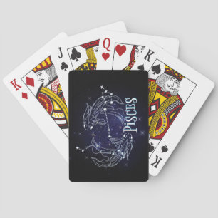 Ik ben een Vissen-sterrenbeeld.Trendy Vissen-sterr Pokerkaarten