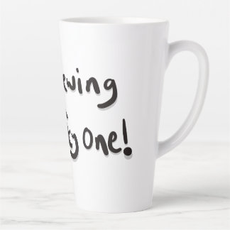 Ik ben een vlezige aan het brouwen latte mok