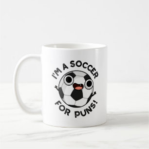 Ik ben een voetbalspeler voor Puns Funny Sports Pu Koffiemok