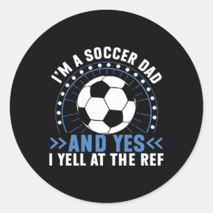 Ik ben een voetbalvader en ja, ik schreeuw tegen d ronde sticker
