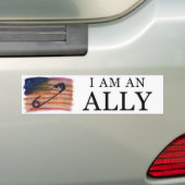 Ik ben een voetbilletsticker bumpersticker (Op auto)