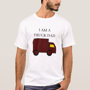 Ik ben een Vrachtwagen Papa "Brown Truck" - Black  T-shirt