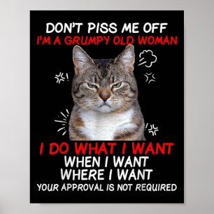 Ik ben een vrolijke vrouw, ik doe wat ik wil poster