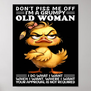 Ik ben een vrolijke vrouw, ik doe wat ik wil poster