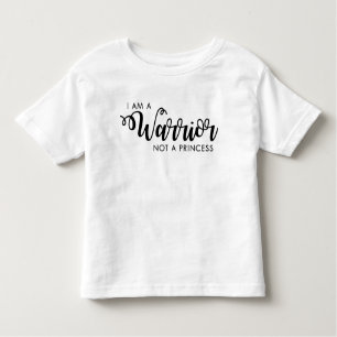 Ik ben een Warrior en geen Princess Toddler Shirt