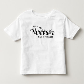 Ik ben een Warrior en geen Princess Toddler Shirt