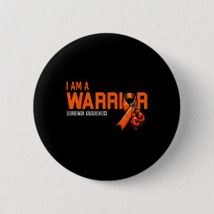 Ik ben een Warrior Leukemie Kanker Bewustzijn Boxi Ronde Button 5,7 Cm