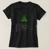 ik ben een web developer Funny Coder Programmer T-shirt (Design voorkant)