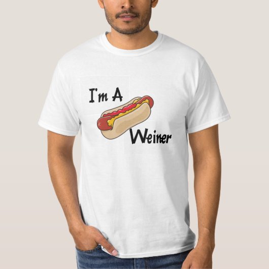 Ik ben een Weiner T-Shirt (Voorkant)
