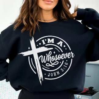 Ik ben een wie John 3-16 T-shirt