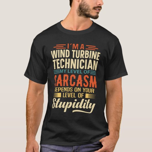 Ik ben een Wind Turbine-technicus T-shirt (Voorkant)