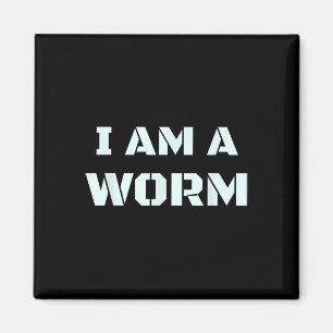 Ik ben een worm in eenvoudig kostuum, gemakkelijk magneet