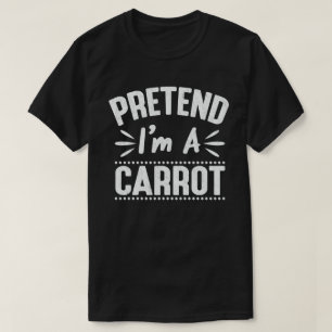 Ik ben een wortel, gemakkelijk halloween kostuum t-shirt