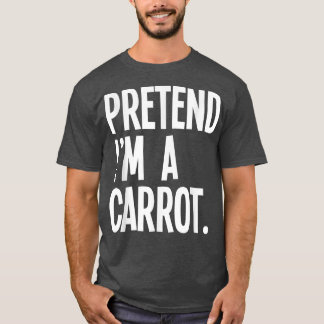 Ik ben een wortel grappig halloween party kostuum. t-shirt